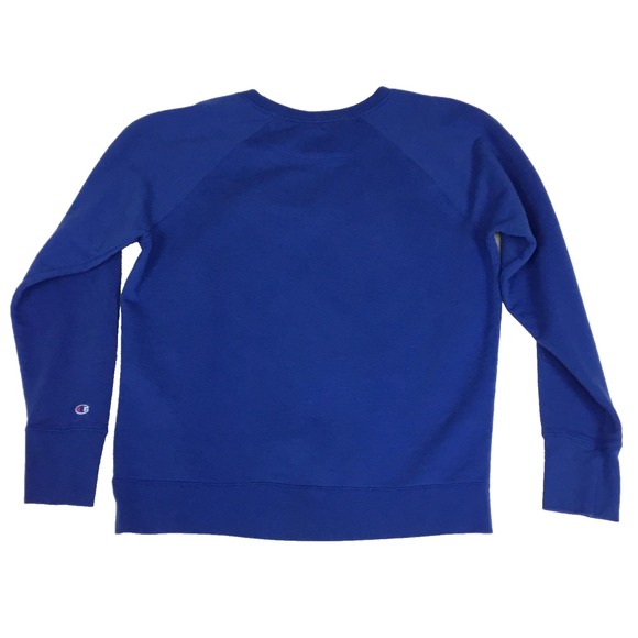 Champion Vintage Sweatshirt Embroidered Pullover Men's L 44" Slim Spellout Logo - Picture 4 of 8